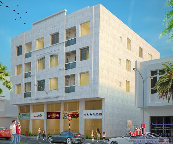 Representative Construction construction visualization for Oasis-1, Ajman, UAE