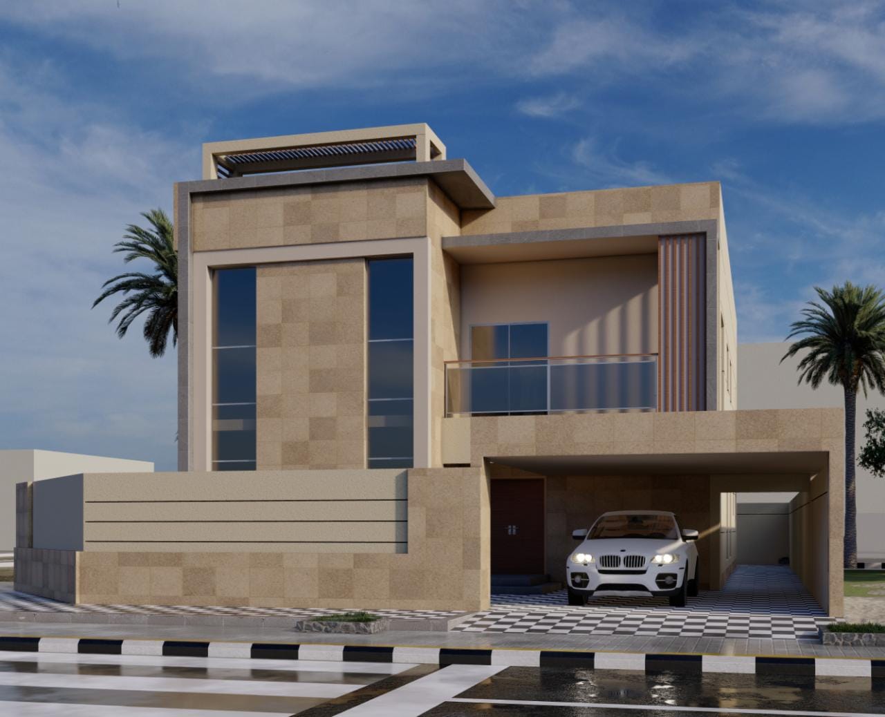 Representative Residential Villas construction visualization for Al Zahya 1