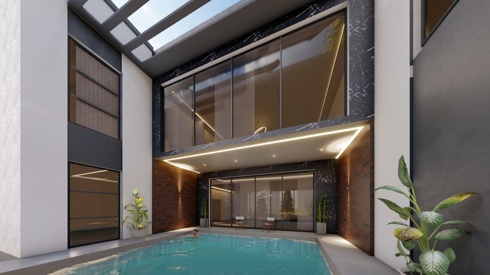 Pool Courtyard Residence