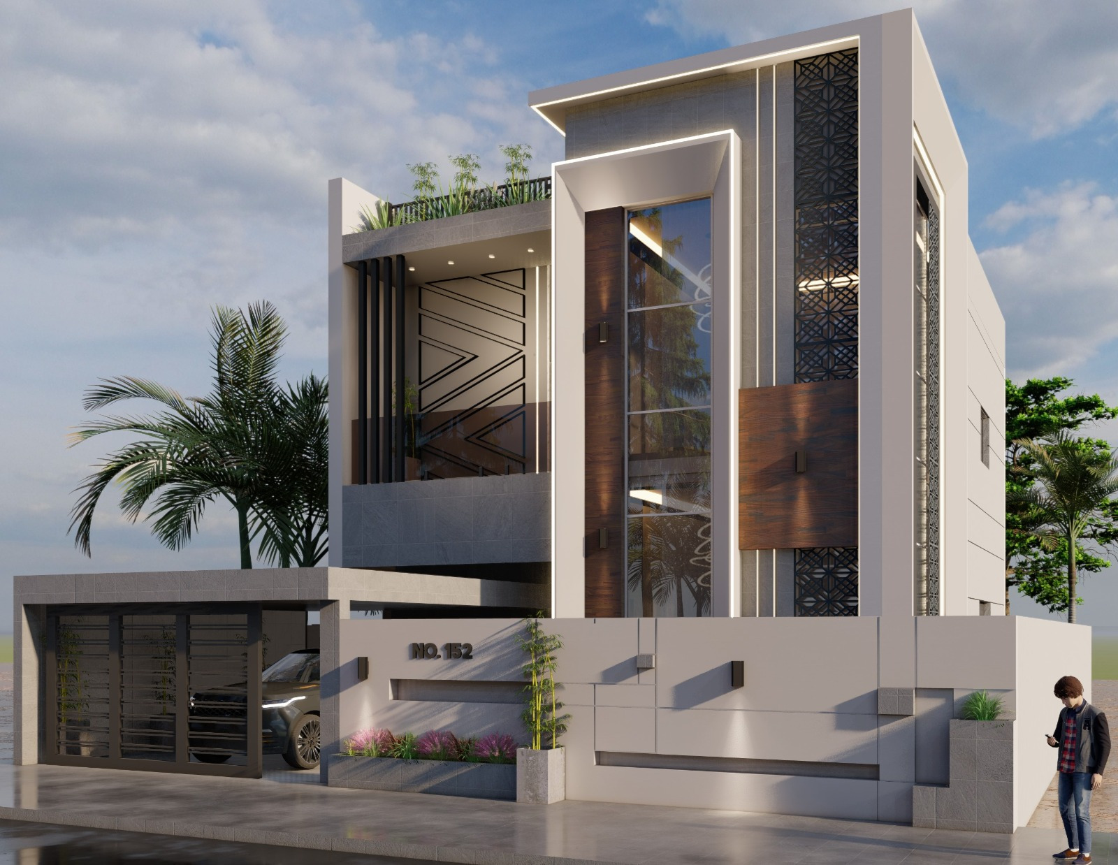 Arabic-Pattern Feature Villa