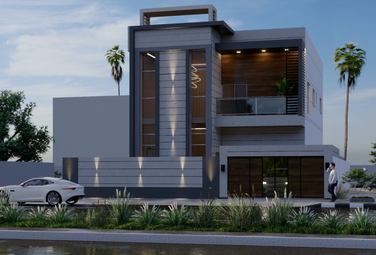 Representative Residential Villas construction visualization for Ajman, UAE
